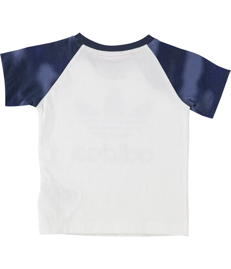 Adidas Boys Camo Print Graphic T-Shirt in White, image 2 of 2
