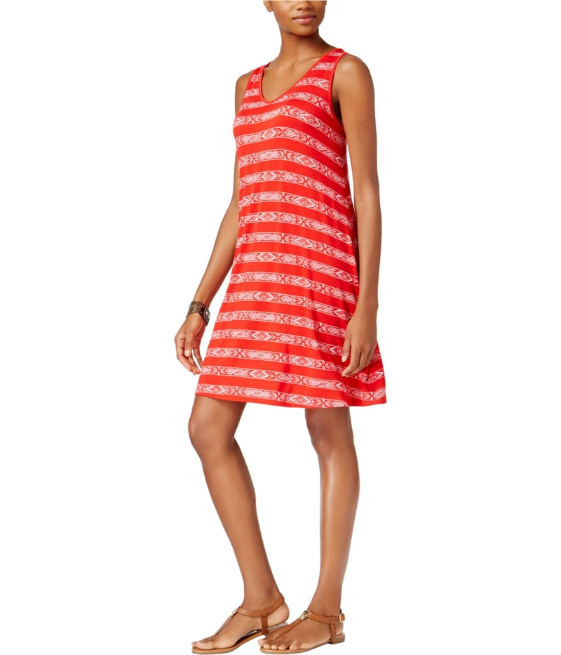 G.H. Bass & Co. Womens Striped Sheath Dress