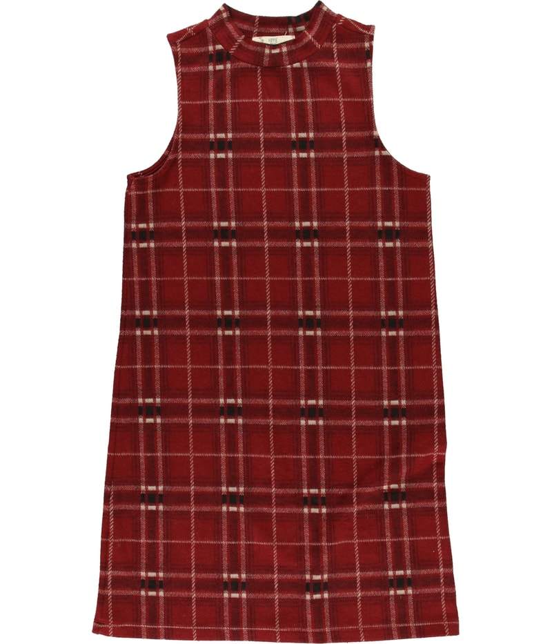 Hippie Rose Womens Plaid Sheath Dress