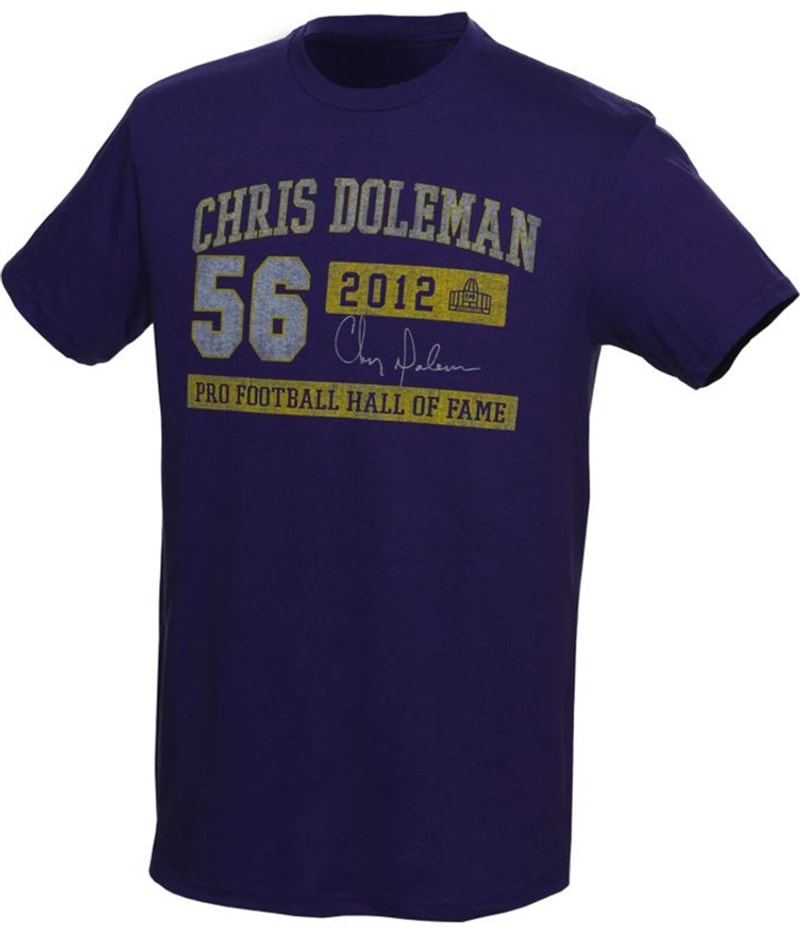 Canton Collection Mens Chris Doleman Hall Of Fame Graphic T-Shirt