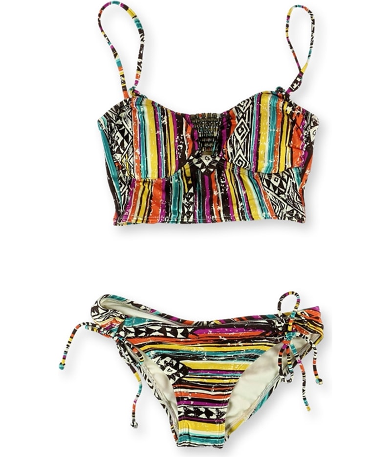 Hobie Womens Printed Middle Gather 2 Piece Bandini