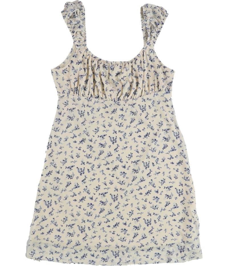 Hippie Rose Womens Floral Mesh Mini Dress