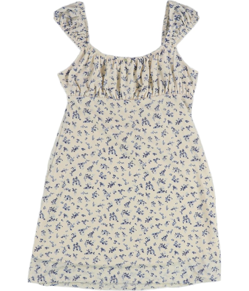 Hippie Rose Womens Floral Mesh Mini Dress