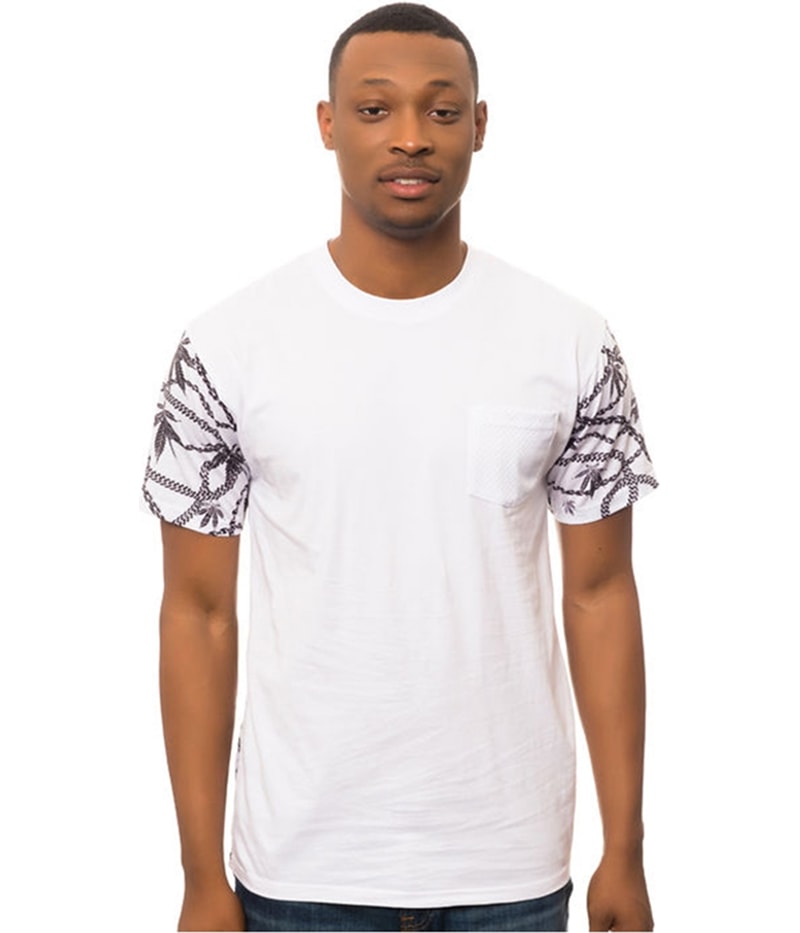 Crooks & Castles Mens The Chainleaf Pocket Graphic T-Shirt