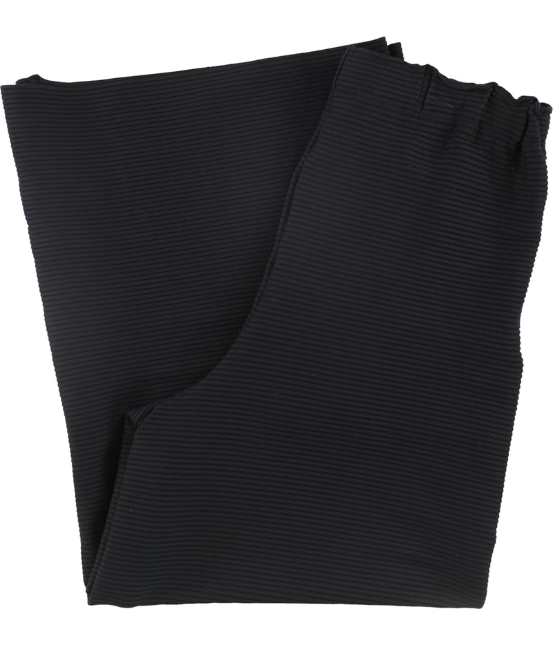 Issey Miyake Womens Ripple Wide Leg Casual Pants