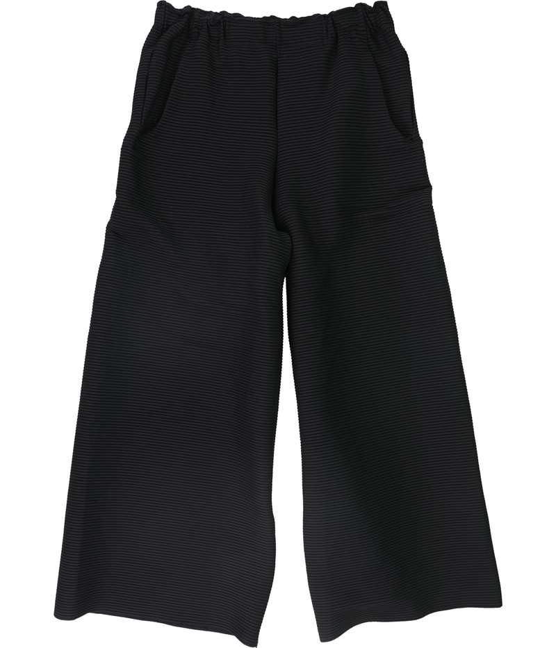 Issey Miyake Womens Ripple Wide Leg Casual Pants