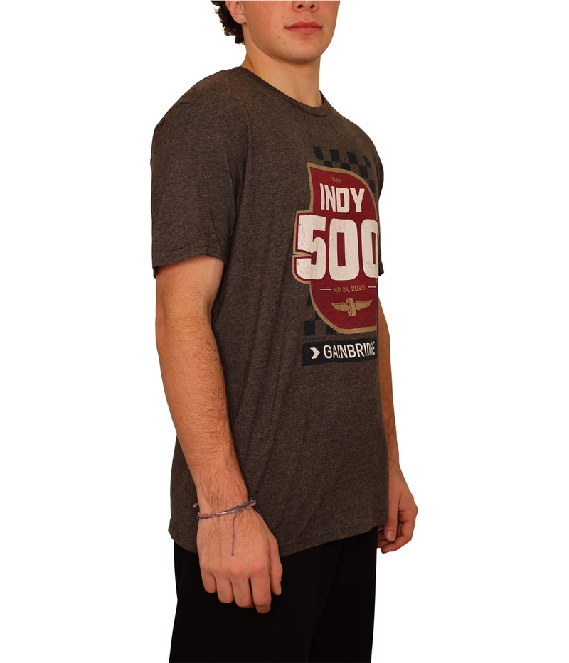 Indy 500 Mens Shield & Racecar Graphic T-Shirt