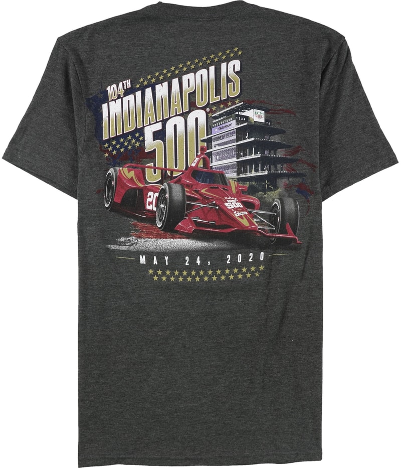 Indy 500 Mens Shield & Racecar Graphic T-Shirt