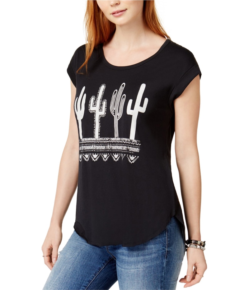 Carbon Copy Womens Cactus Graphic T-Shirt