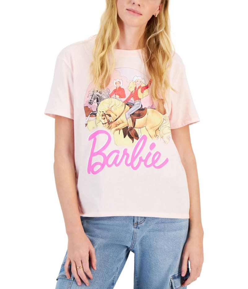 Hybrid Womens Barbie Print Graphic T-Shirt