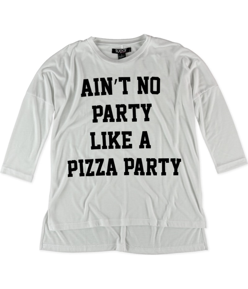 Sugar Rush Womens Pizza Party Graphic T-Shirt