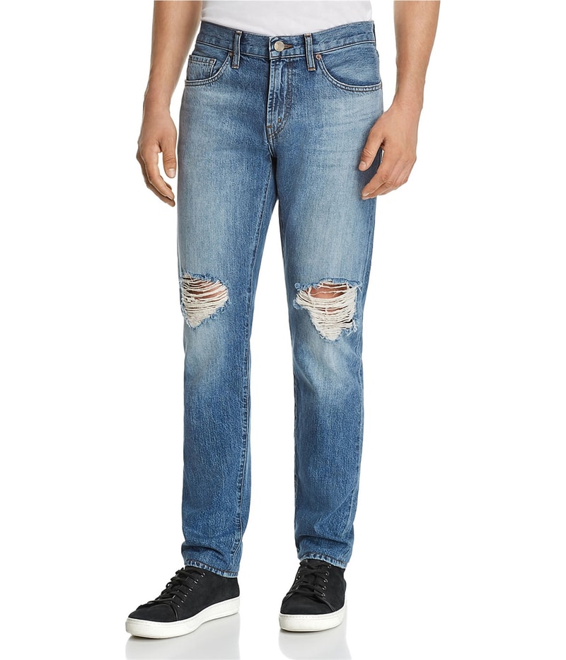 J Brand Mens Distressed Tapered Slim Jeans