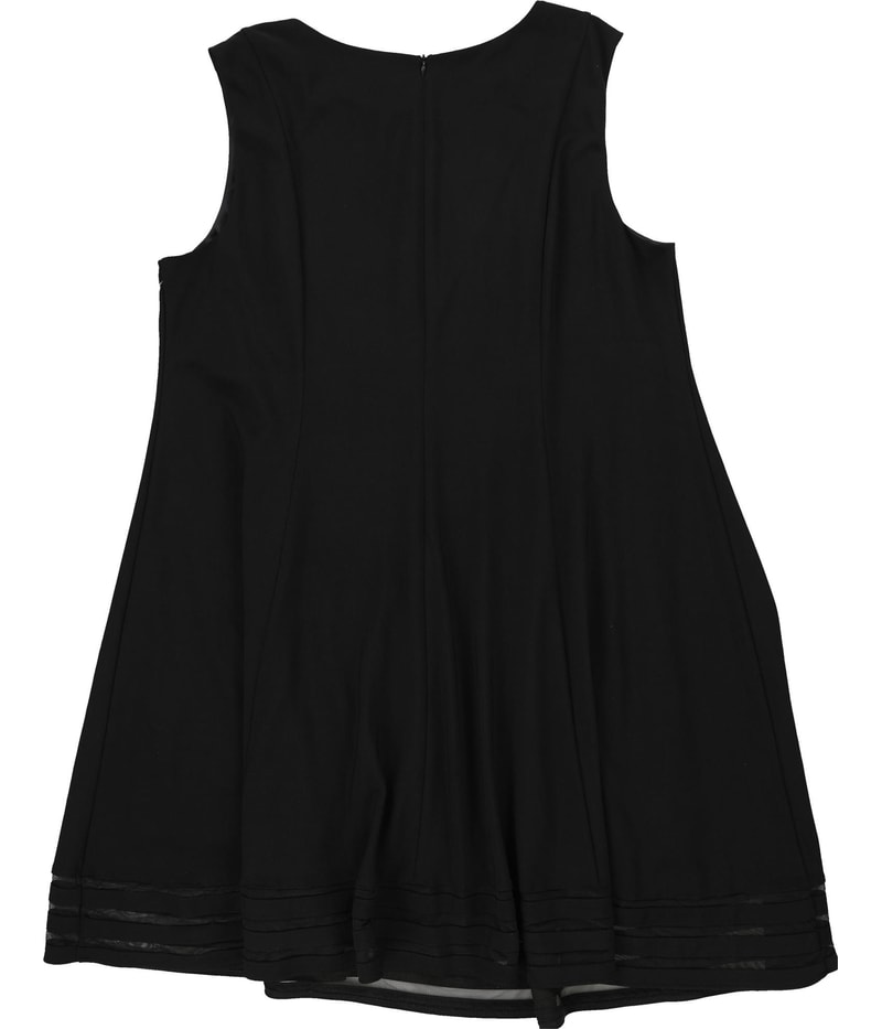 Jessica Howard Womens Illusion Trim Fit & Flare Dress
