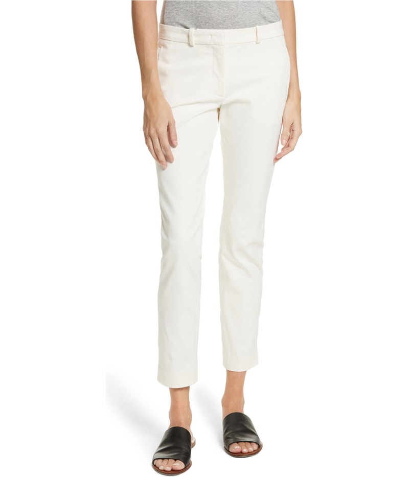 Joseph Womens Solid Straight Leg Casual Pants