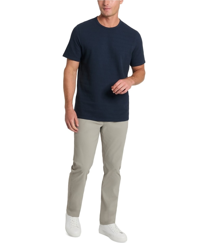 Kenneth Cole Mens Textured Stretch Basic T-Shirt
