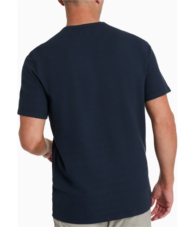 Kenneth Cole Mens Textured Stretch Basic T-Shirt