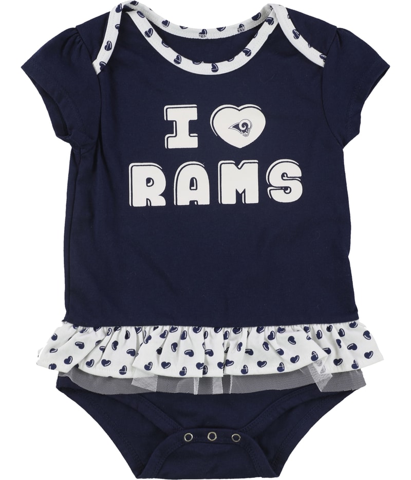 NFL Girls Creeper 3-Piece Bodysuit in Blue, image 2 of 2