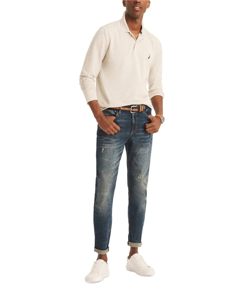 Nautica Mens Pique Polo Shirt