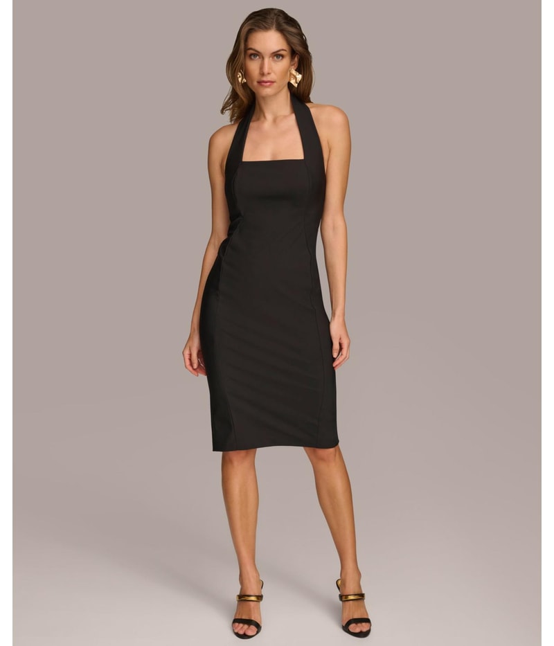 DONNA KARAN NEW YORK Womens Solid Sheath Dress
