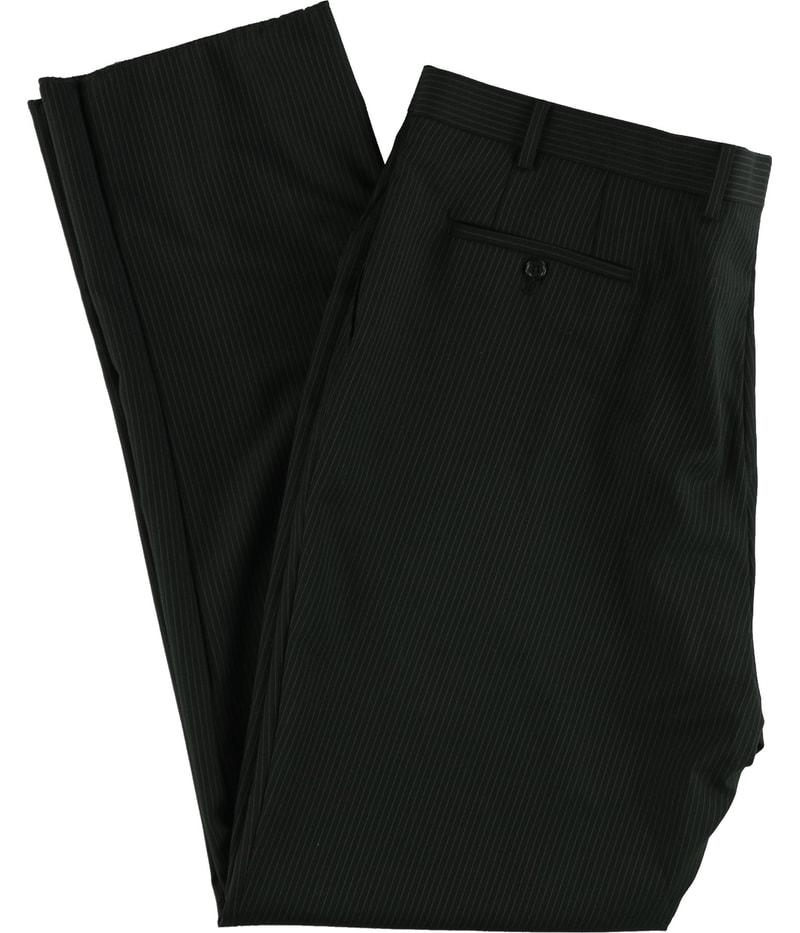 Michael Kors Mens Striped Classic Straight Leg Slacks Dress Pants