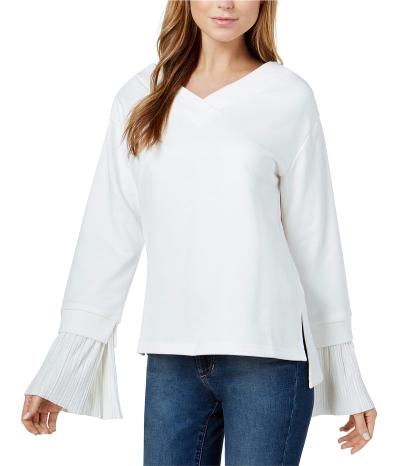 J.O.A. Womens Pleated Cuff Sweatshirt