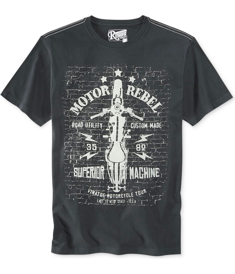 Retrofit Mens Motor Rebel Graphic T-Shirt