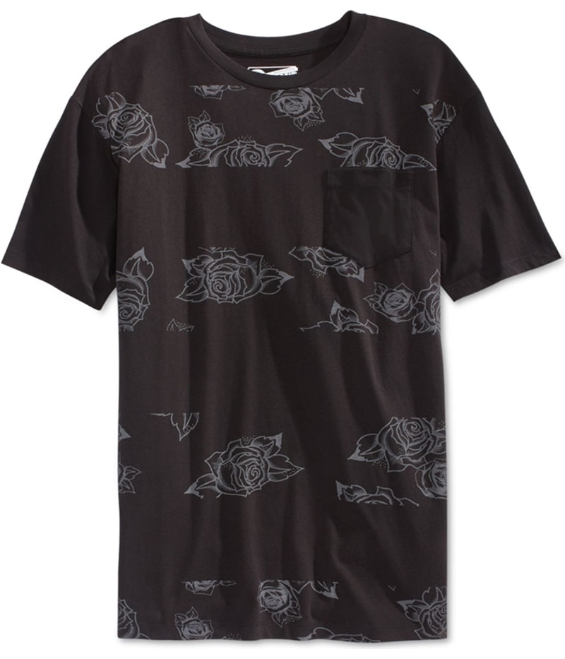 Retrofit Mens Floral Stripe Graphic T-Shirt