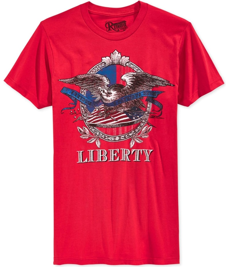 Retrofit Mens Eagle Liberty Graphic T-Shirt