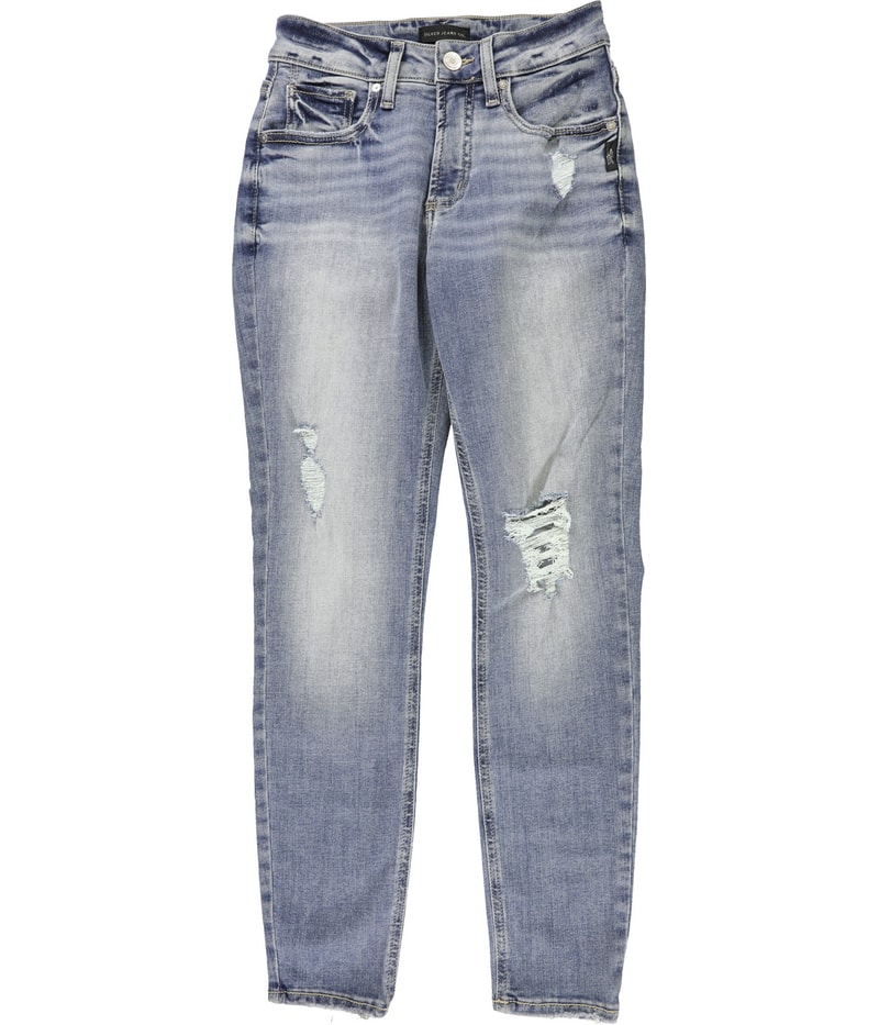 Silver Jeans Womens Avery Straight Leg Curvy Jeans