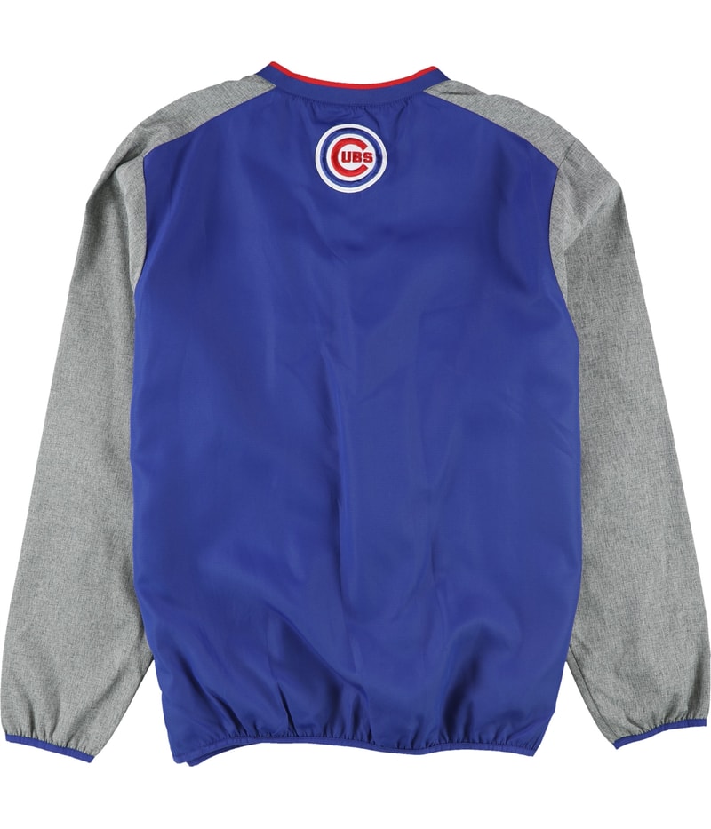 G-III Sports Mens Chicago Cubs Side Zip Sweatshirt