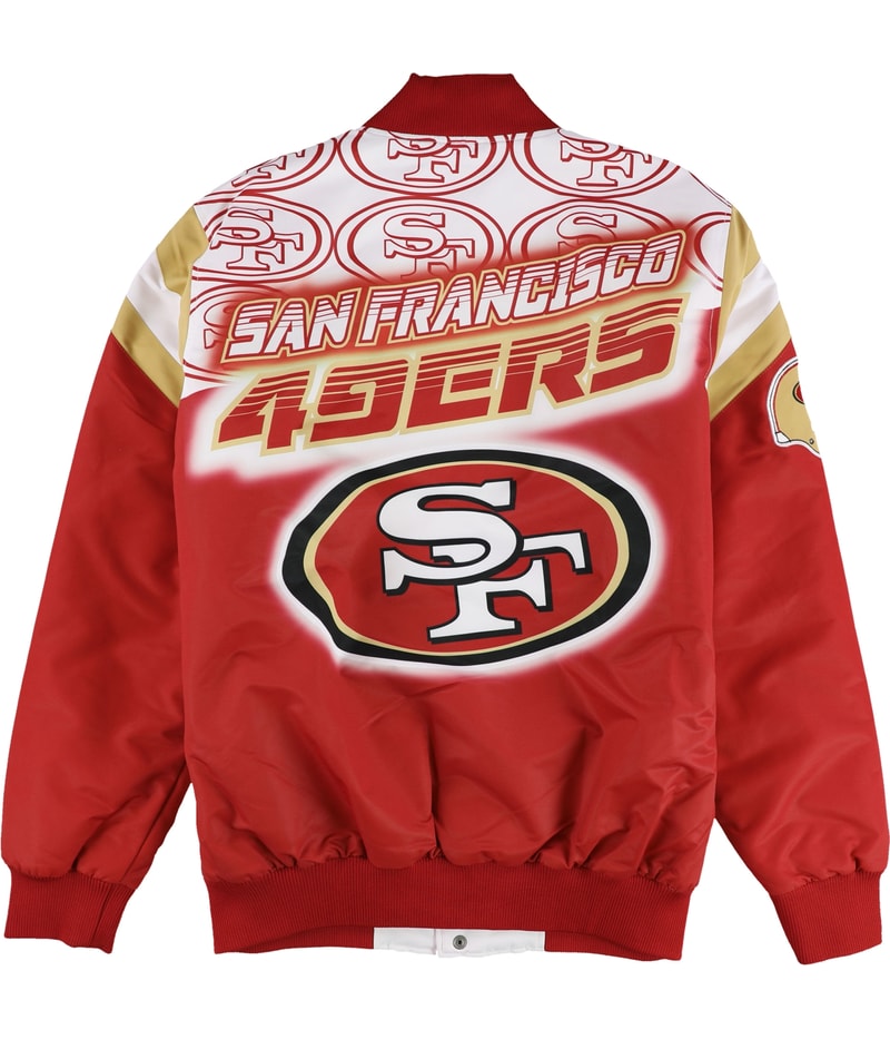 G-III Sports Mens San Francisco 49ERS Varsity Jacket, view 2