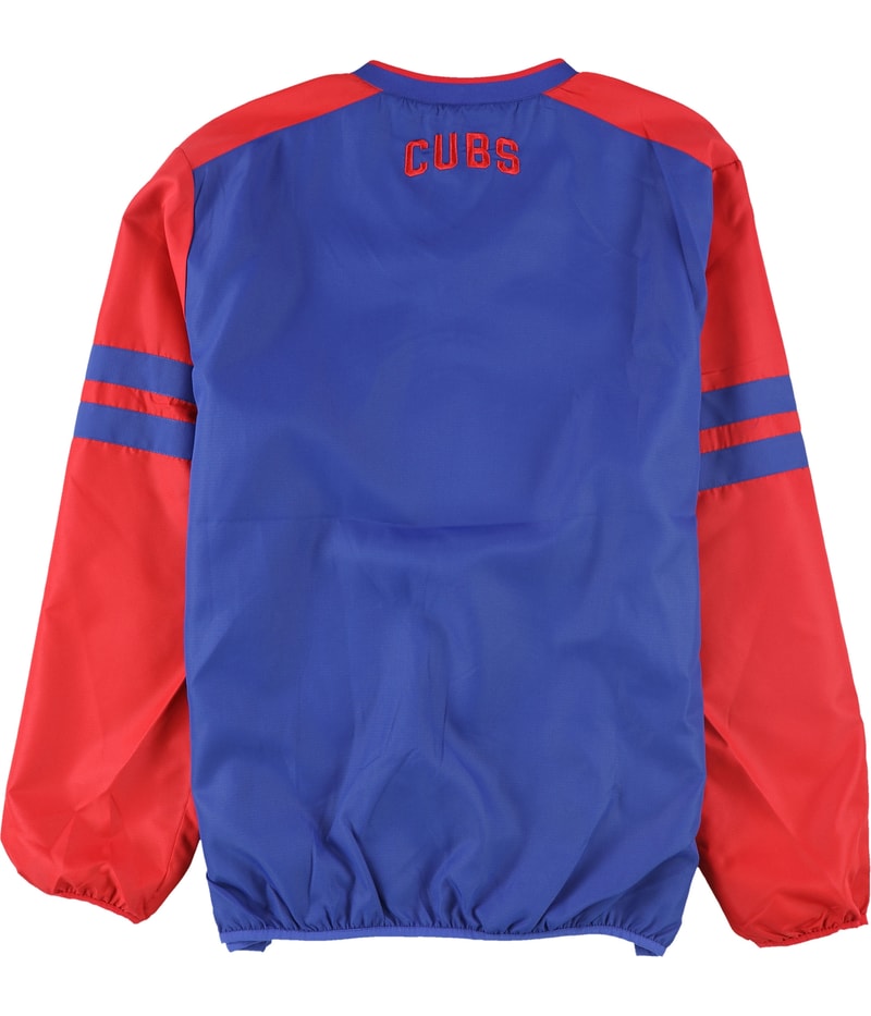 G-III Sports Mens Chicago Cubs Side Zip Sweatshirt