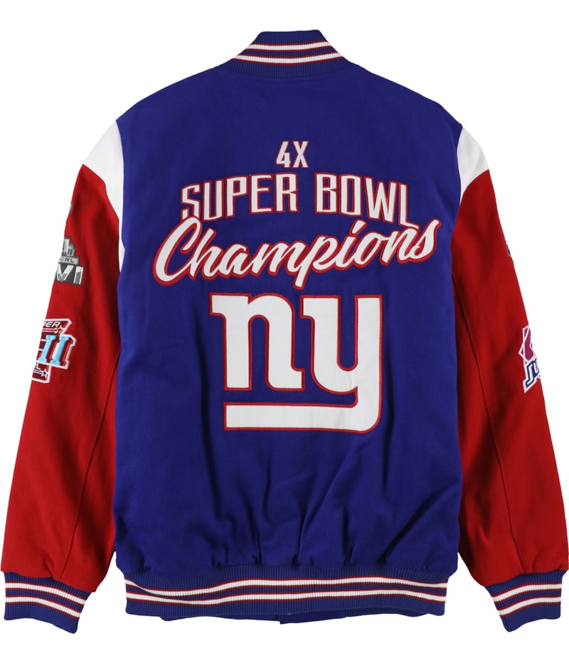 G-III Sports Mens New York Giants Varsity Jacket
