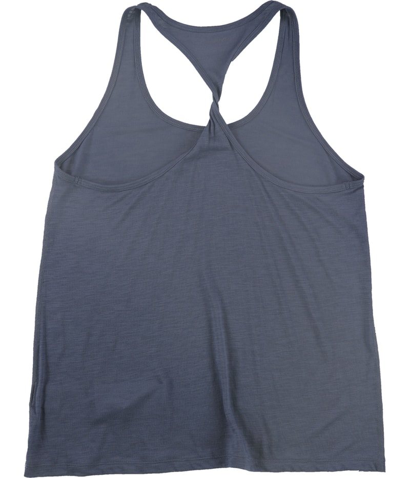 Lifestyle and Movement Womens Toni Twist Racerback Tank Top in Blue, image 2 of 2