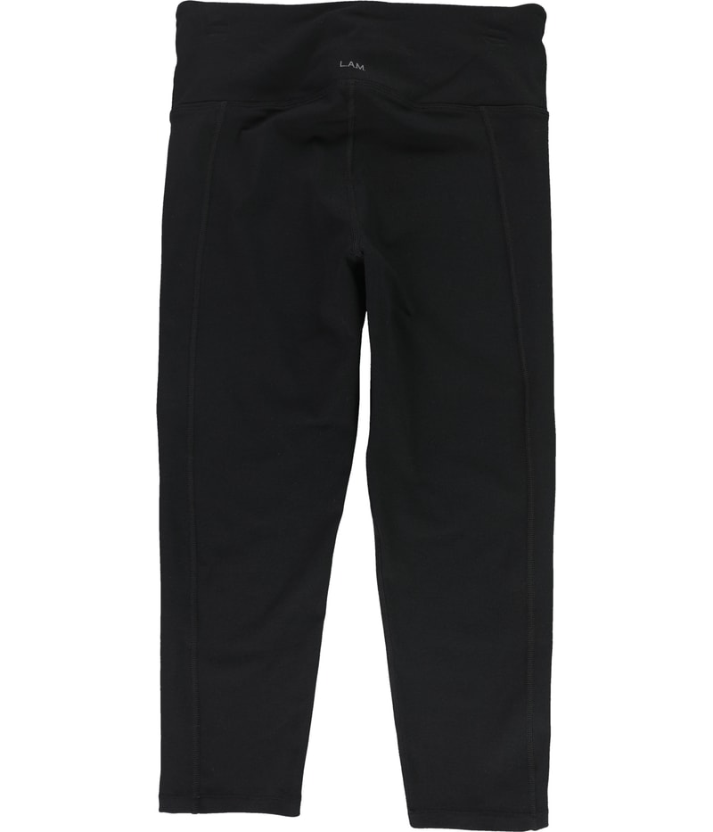 Lifestyle and Movement Womens Nora Tapered Compression Leggings Athletic Pants in Black, image 2 of 2