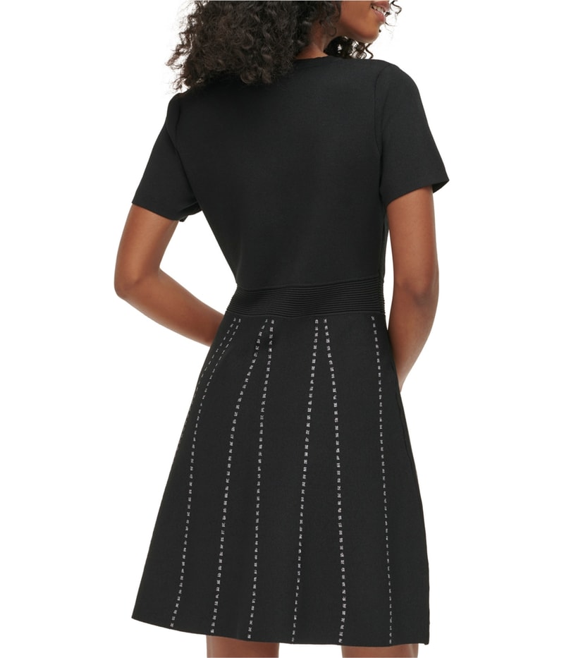 Karl Lagerfeld Womens A Line Sweater Dress