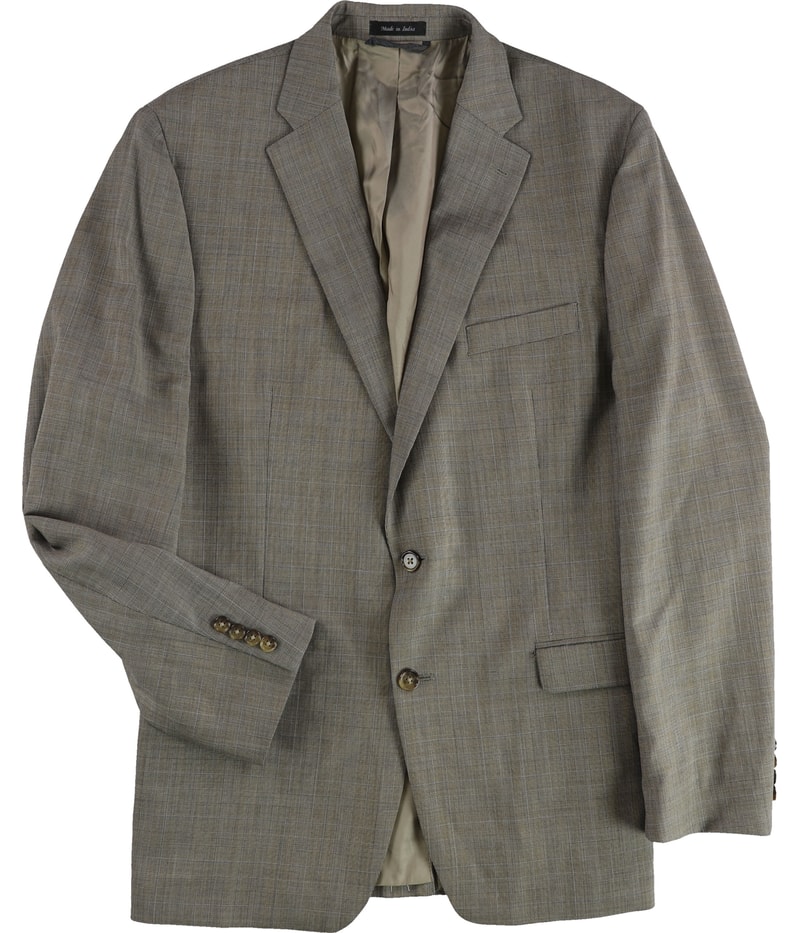 Ralph Lauren Mens Plaid Two Button Blazer Jacket
