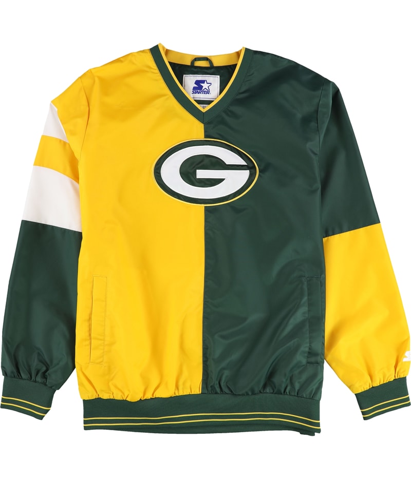 STARTER Mens Green Bay Packers Windbreaker Jacket