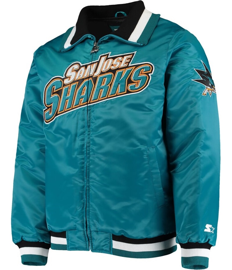 STARTER Mens San Jose Sharks Varsity Jacket