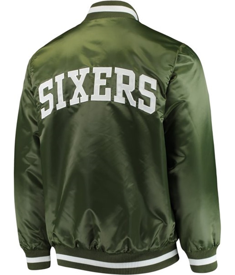 STARTER Mens Philadelphia 76ers Varsity Jacket