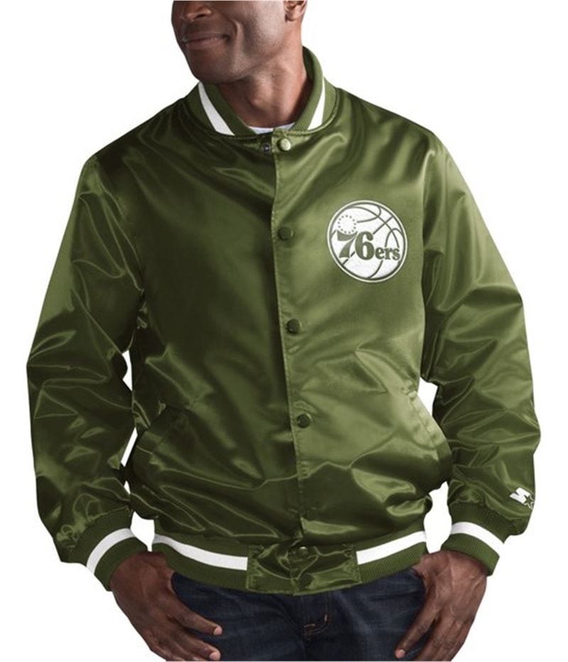 STARTER Mens Philadelphia 76ers Varsity Jacket