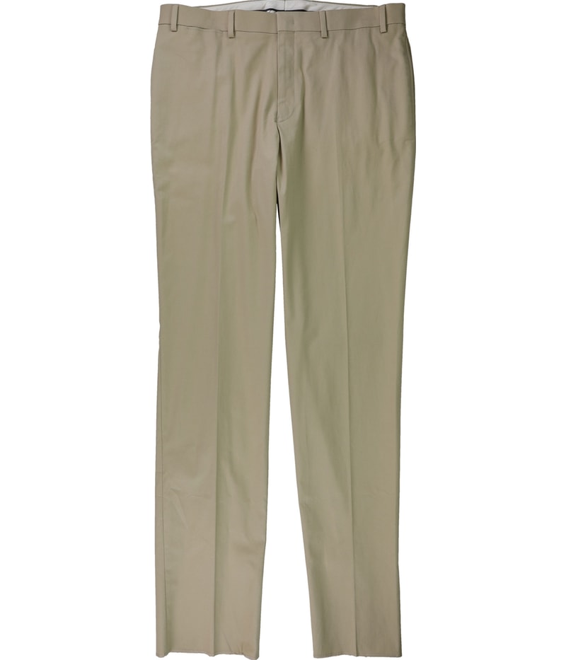 Ralph Lauren Mens Solid Straight Leg Slacks Dress Pants