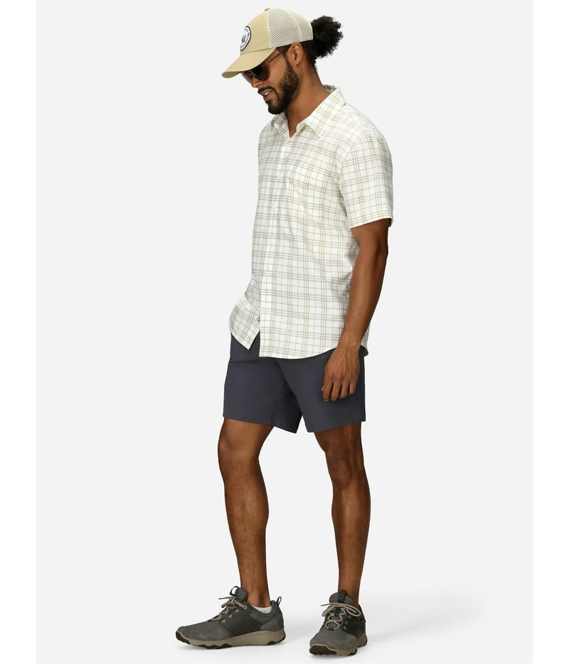 Marmot Mens Arex Nvty Button Up Shirt in Natural, view 3