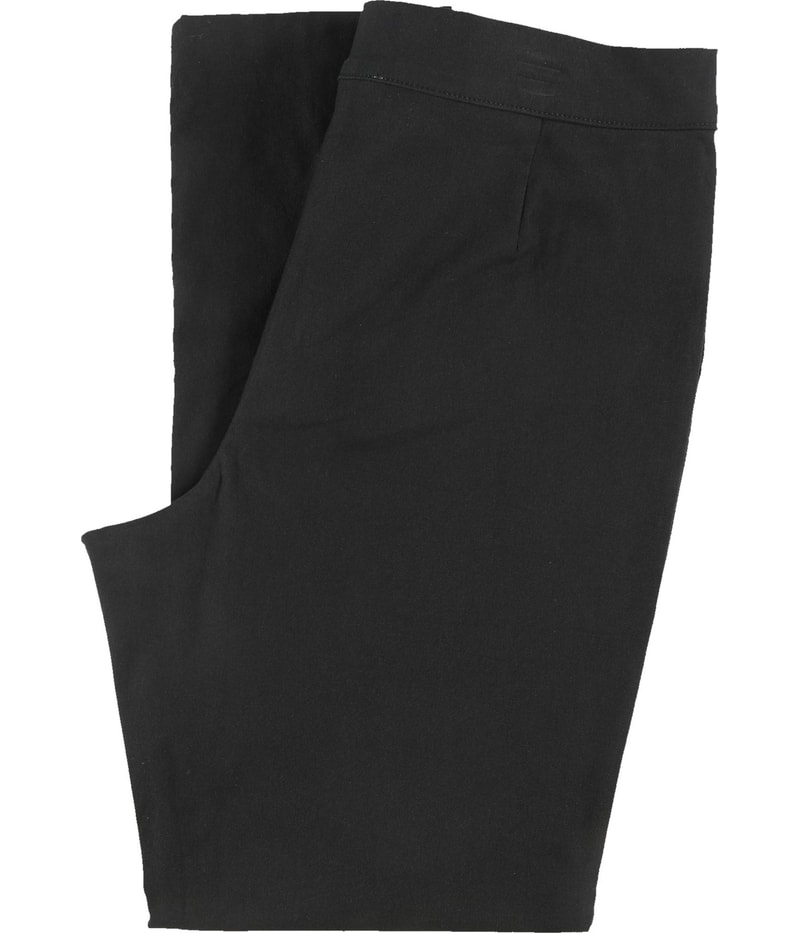 Calvin Klein Womens Solid Straight Leg Slim Casual Pants