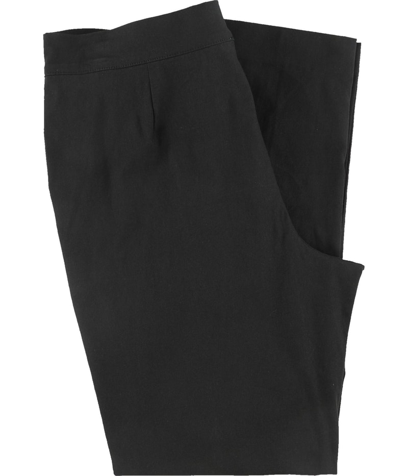 Calvin Klein Womens Solid Straight Leg Slim Casual Pants