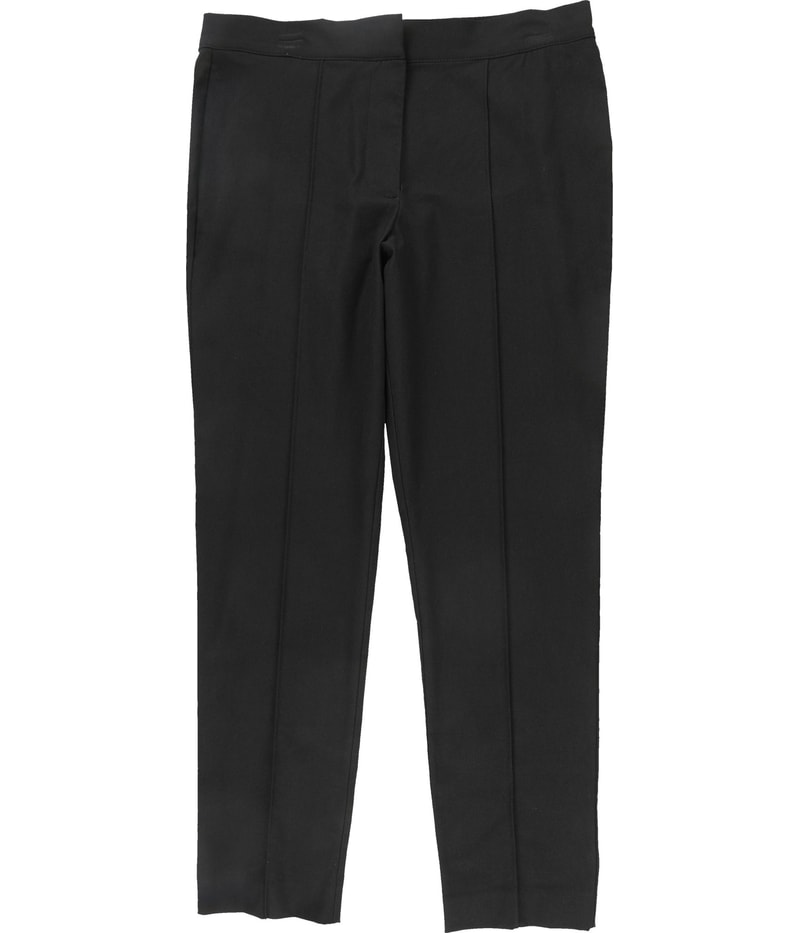 Calvin Klein Womens Solid Straight Leg Slim Casual Pants