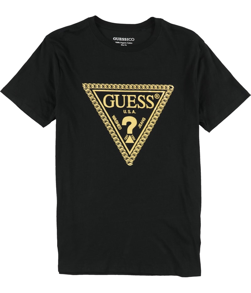 GUESS Mens Crew Neck Graphic T-Shirt