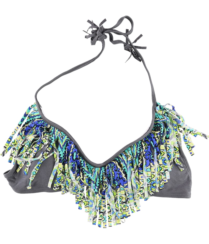 Raisins Womens Fringed Bikini Swim Top