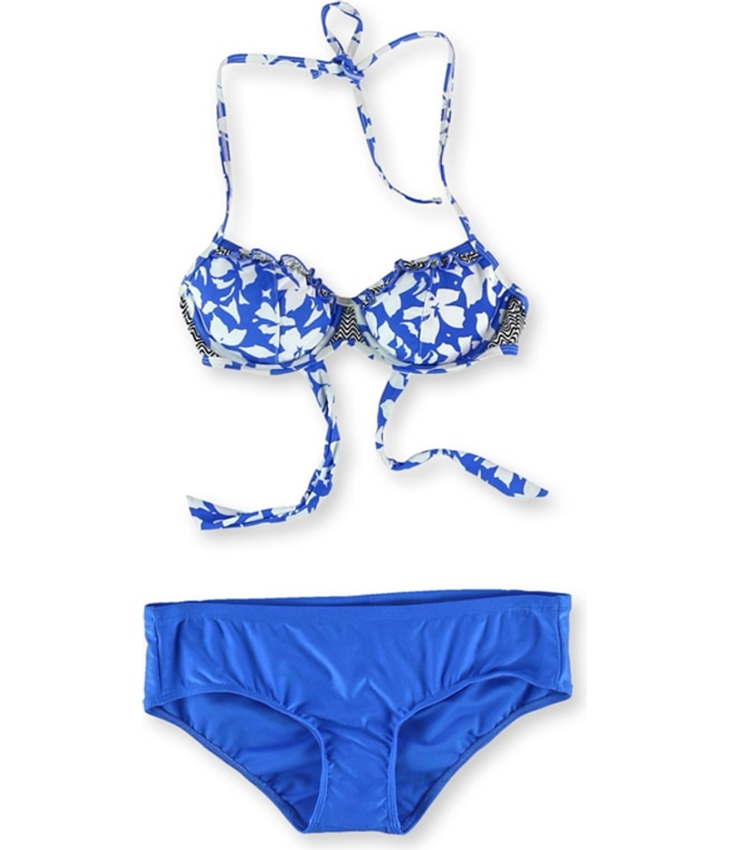 Raisins Womens Hollywood U-Wire Ruched 2 Piece Bikini