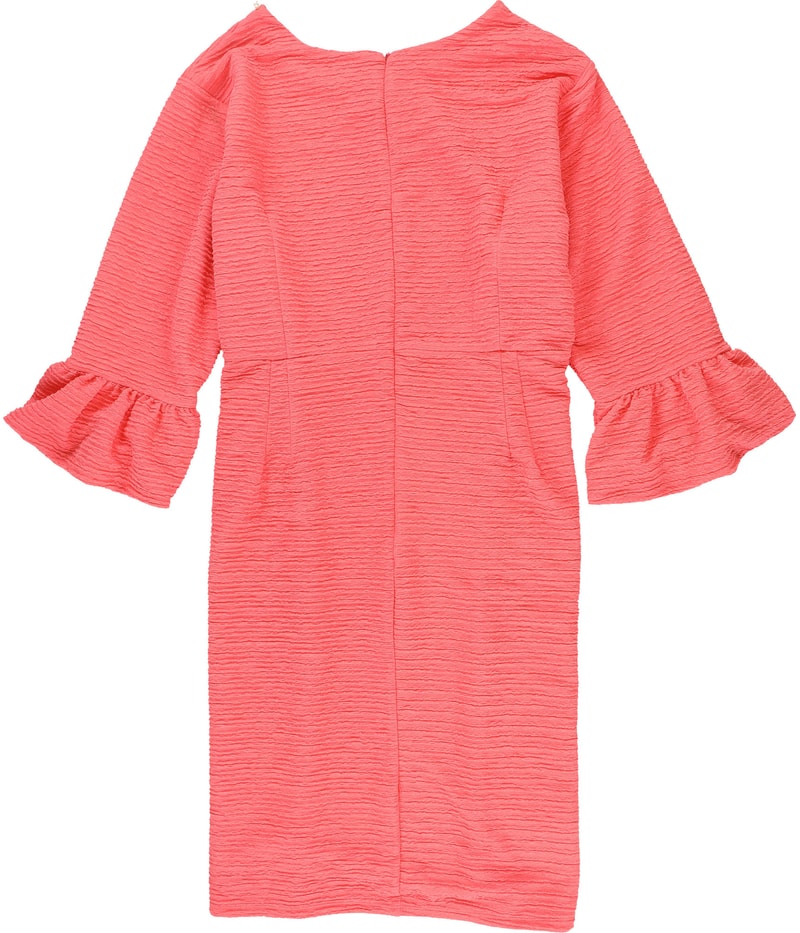 NY Collection Womens Pearl Trim Midi Dress